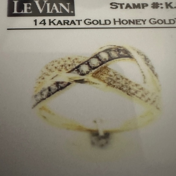 LeVian 14 kt Gold honey gold ring Size 7 - Picture 4 of 8